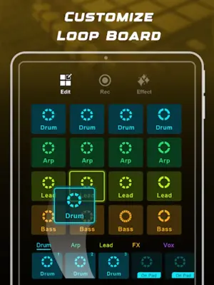 Looppad - Groove & Music Maker android App screenshot 1