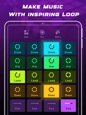 Looppad - Groove & Music Maker android App screenshot 4